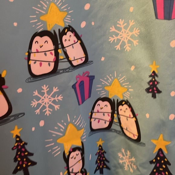 Christmas Scrub Top - Picture 2 of 2